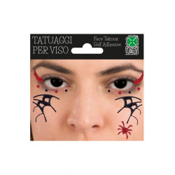 Nálepky na tvár s motívom pavúka